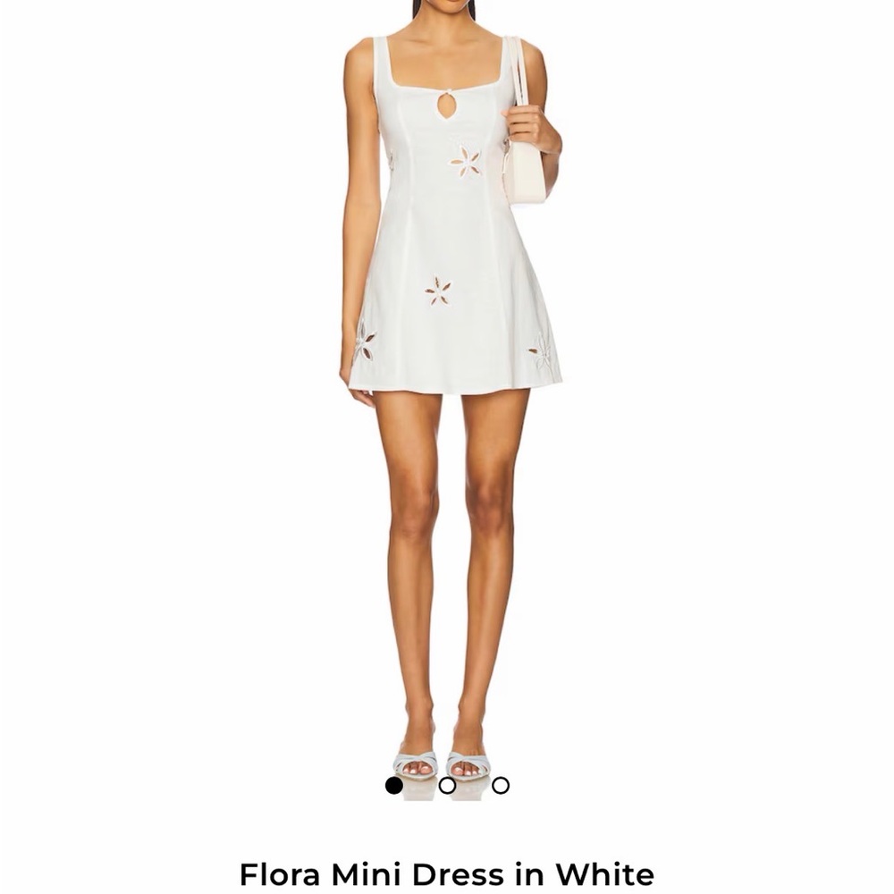 REVOLVE White Cutout Mini Dress